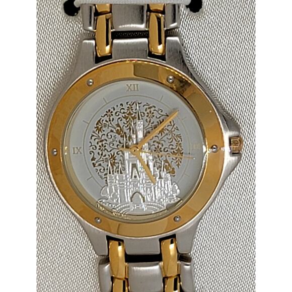 Disney "Our Fairy Tale Wedding" His and Hers Watch Set Gold and Silver Elegance - Picture 3 of 7